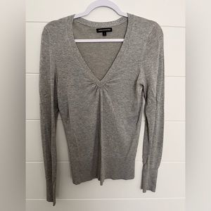 Express B-neck sweater Gray Grey Small